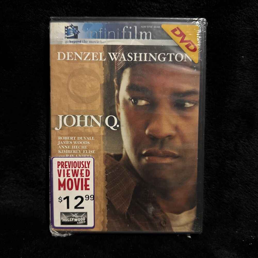Vintage John Q DVD, 2002 Denzel Washington Insurance Nick Cassavetes